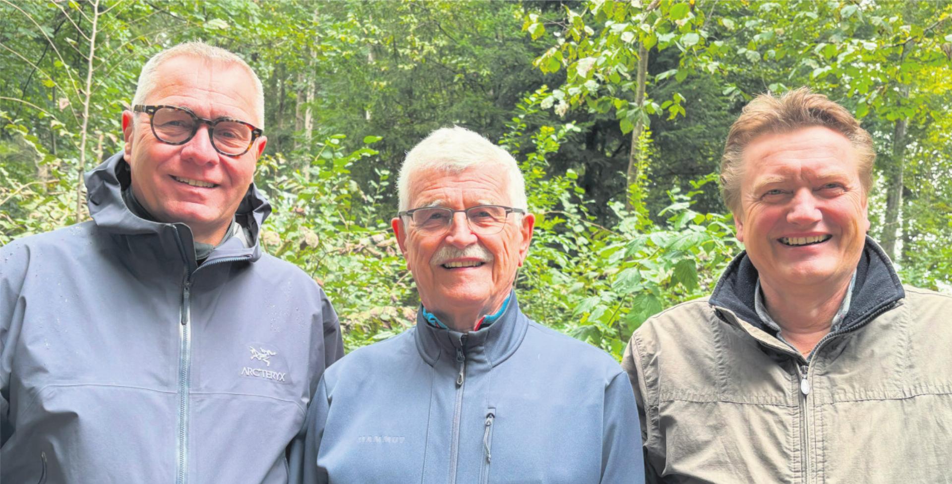 Die Präsidenten der Burgergemeinden Thun, Steffisburg, Heimberg: (v.l.n.r.) Michael Lüthi, Christian Schlapbach und Markus Hänni. Bilder: Barbara Marty