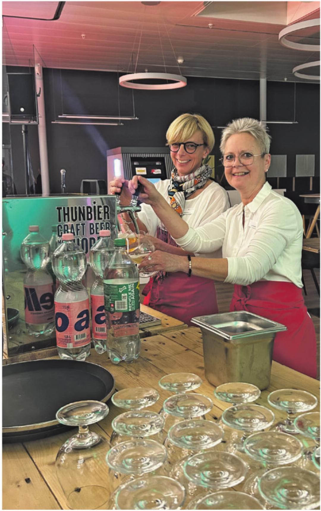 Claudia Mühlheim und Anja Rutishauser (BEKB). Claudia Mühlheim und Anja Rutishauser (BEKB).