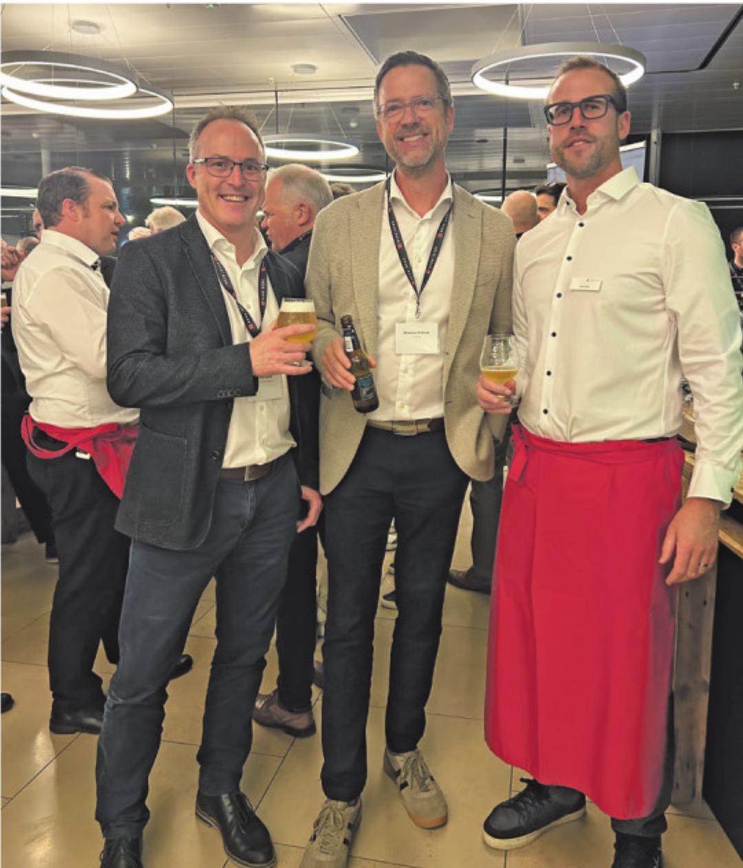 Thomas Hueber (Frey Hueber und Partner) Christian Fröhlich (T R AG), Oliver Graf (BEKB). Thomas Hueber (Frey Hueber und Partner) Christian Fröhlich (T R AG), Oliver Graf (BEKB).